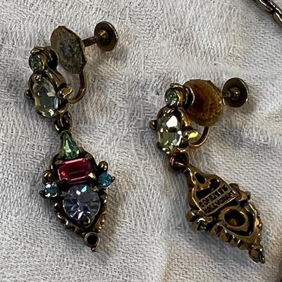 HOLLYCRAFT Necklace and earrings Jeweled