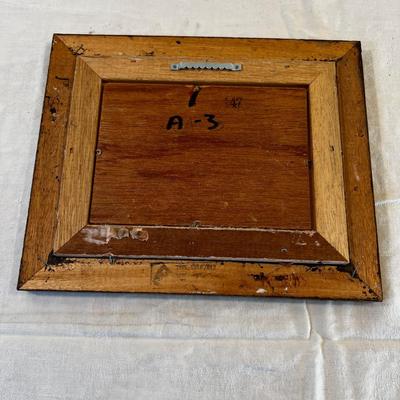 Small Oil Painting Still Life Vase with Pink  Flowers 