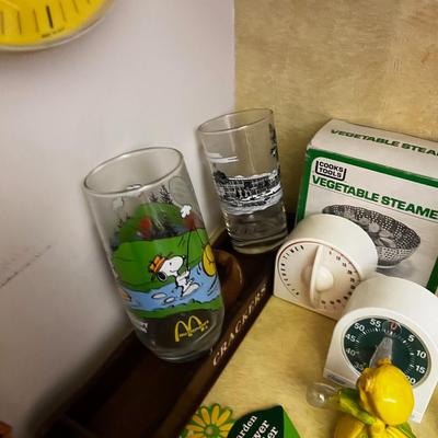 A Kitchen Corner of nick knacks and do da's VINTAGE 