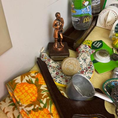 A Kitchen Corner of nick knacks and do da's VINTAGE 