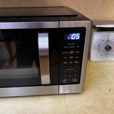 Microwave and Can Opener. 