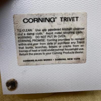 Various pieces of Corningware, FireKing and Pyrex