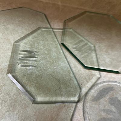 Glass Trivets Round and octagon