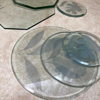 Glass Trivets Round and octagon
