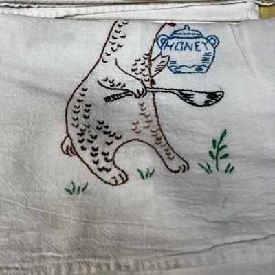 Lovely Embroidered Towels Mixed lot.