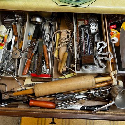 Huge Lot of Utensils, Knives, Spoons and Baking etc.