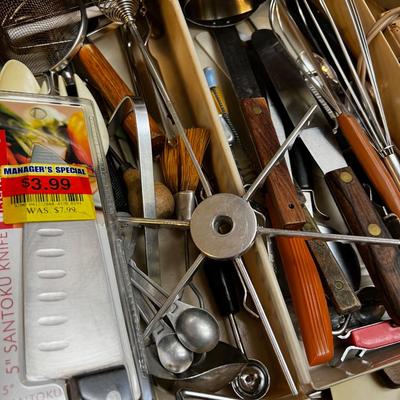 Huge Lot of Utensils, Knives, Spoons and Baking etc.