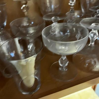 All the Loveliest Stemware in the World; Cut & etched, Tumblers, Goblets, Sherbets. 