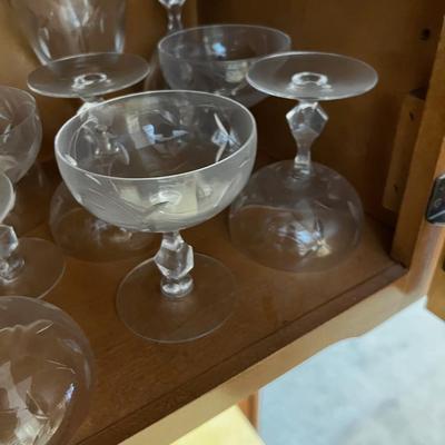 All the Loveliest Stemware in the World; Cut & etched, Tumblers, Goblets, Sherbets. 