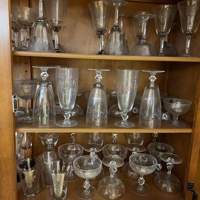 All the Loveliest Stemware in the World; Cut & etched, Tumblers, Goblets, Sherbets. 