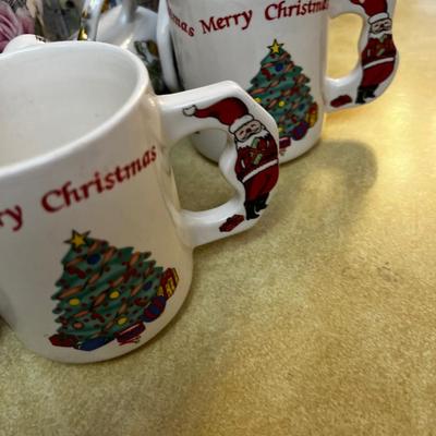Ginormous Lot of Cups including Vintage Santa.