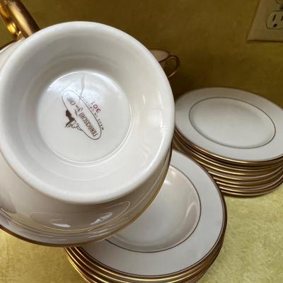 Franciscan China: Cups Saucers, Bread, Dessert and oval Server