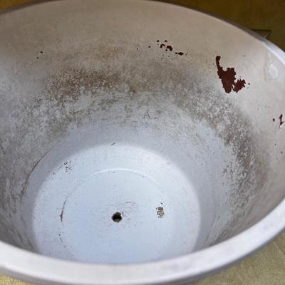 Large Terracotta Planter, White 