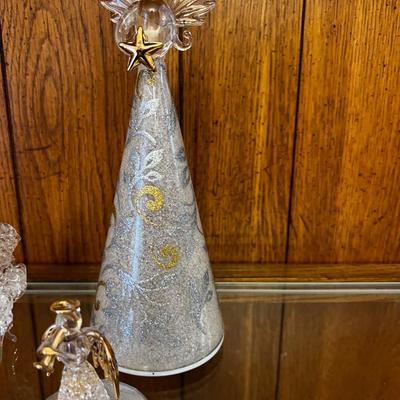 Hand Blown Glass Angles and a piano