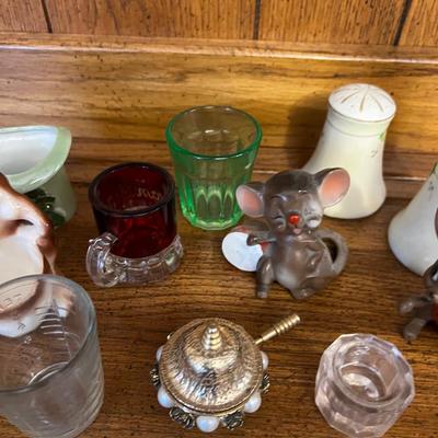 Salt & Pepper + Tooth pick and Salt Cellars 