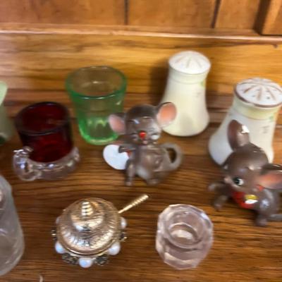 Salt & Pepper + Tooth pick and Salt Cellars 