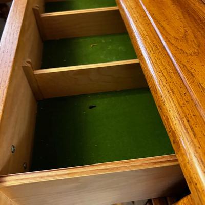 Country Rustic Oak China Cabinet