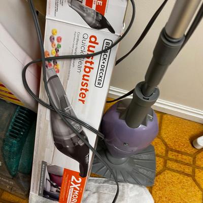 3 Cleaning Items: Dust Buster, Bissel Carpet & Shark Floor Steamer Cleaner