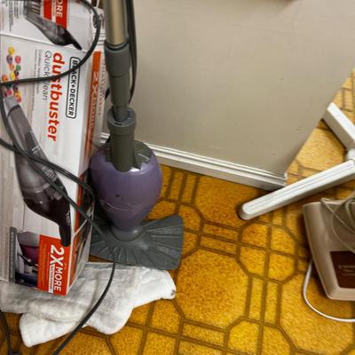 3 Cleaning Items: Dust Buster, Bissel Carpet & Shark Floor Steamer Cleaner