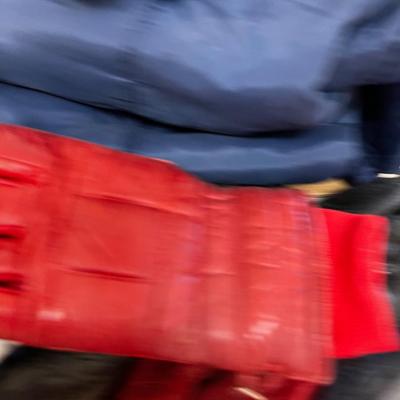 Box Full of Beanies, Scarfs, Gloves, Snow pants VINTAGE