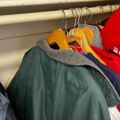 Closet Full of Coats; Men's and Women's