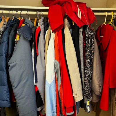 Closet Full of Coats; Men's and Women's