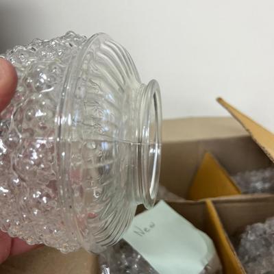 Box full of Glass Lamp Shades