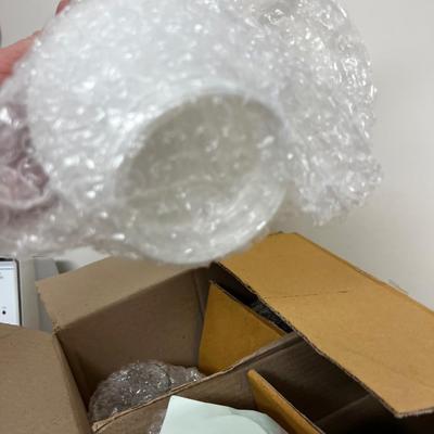 Box full of Glass Lamp Shades