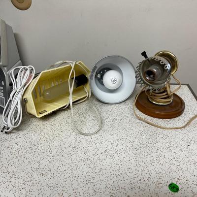 3 Lamps; Clip on and bed Lamp