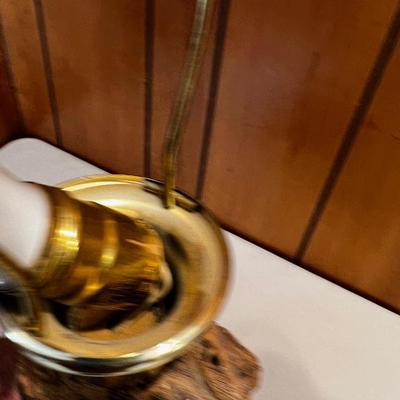 Mesquite Wood Lamps Pair