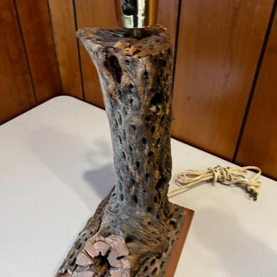 Mesquite Wood Lamps Pair