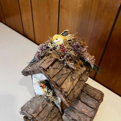 Rustic Bird House, Birch