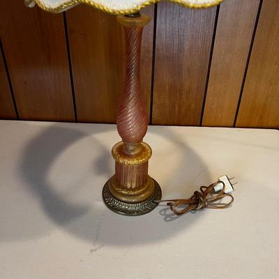 Lamp Venetian Murano Glass 
