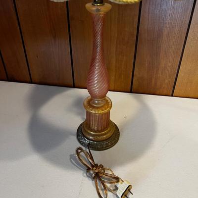 Lamp Venetian Murano Glass 