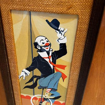 Paint by Numbers Clown on a Unicycle