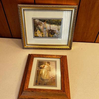 2 Framed Decorative Prints 