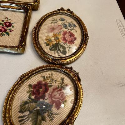 Framed Needlepoint Pieces 