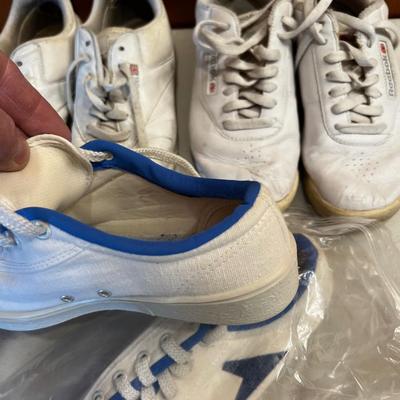 Vintage Women's Tennis Shoes, 6-1/2 Reebok & Wilson (3) 