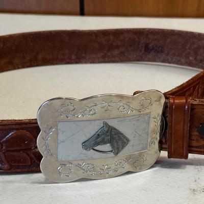 Western Horse Belt and Buckle 36" 