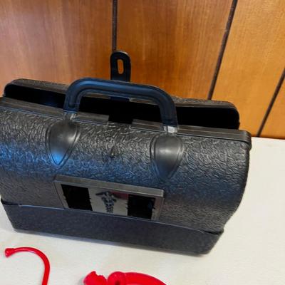 Vintage Toy  Doctors Bag with some Accessories