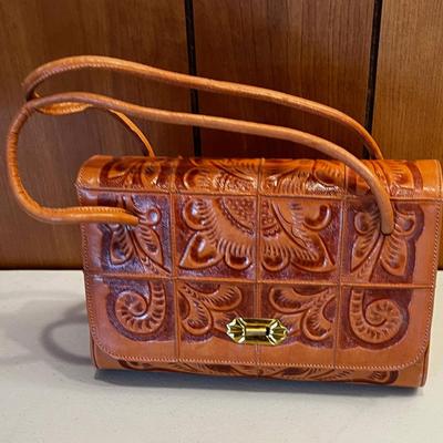 Hand Tooled Leather Purse
