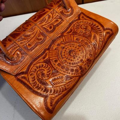 Hand Tooled Leather Purse