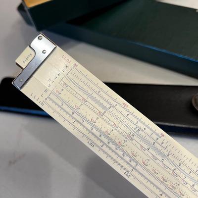 K&E Slide Rule with Leather Case 