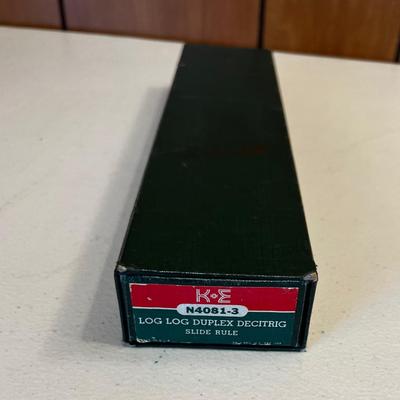 K&E Slide Rule with Leather Case 