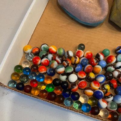 Vintage Marbles with 3 Small Bag  