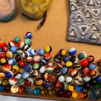Vintage Marbles with 3 Small Bag  