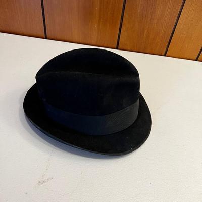 JCPenney's Marathon Fedora Size 7 Black 
