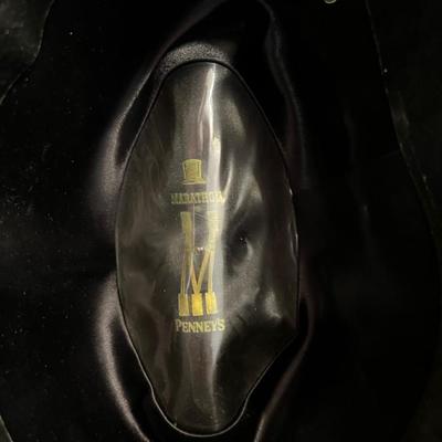 JCPenney's Marathon Fedora Size 7 Black 