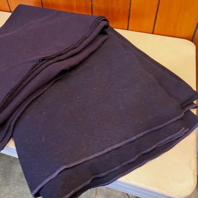 Airforce or Navy Dark Blue Blanket Wool