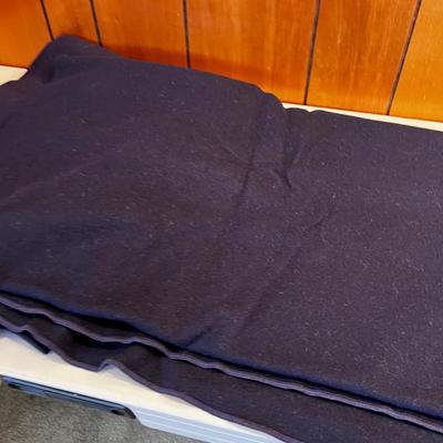 Airforce or Navy Dark Blue Blanket Wool